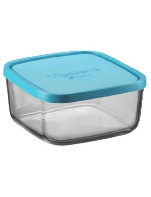 FRIGOVERRE QUADRA 15x15cm COPERCHIO AZZURRO 100cl