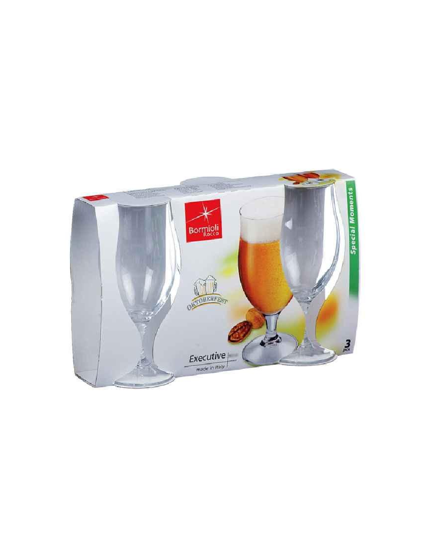EXECUTIVE BEER GLASSES 39.1cl 3 PIECES