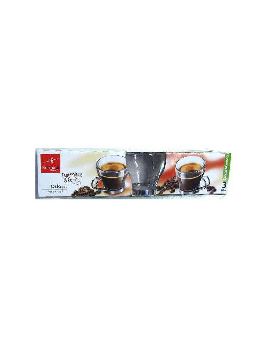 OSLO PUNCH TEMPERATO CON MANICO IN ACCIO INOX 3 PEZZI 10cl