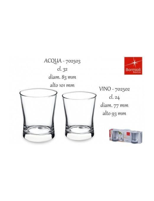 AURA BICCHIERI ACQUA 32cl 3 PEZZI