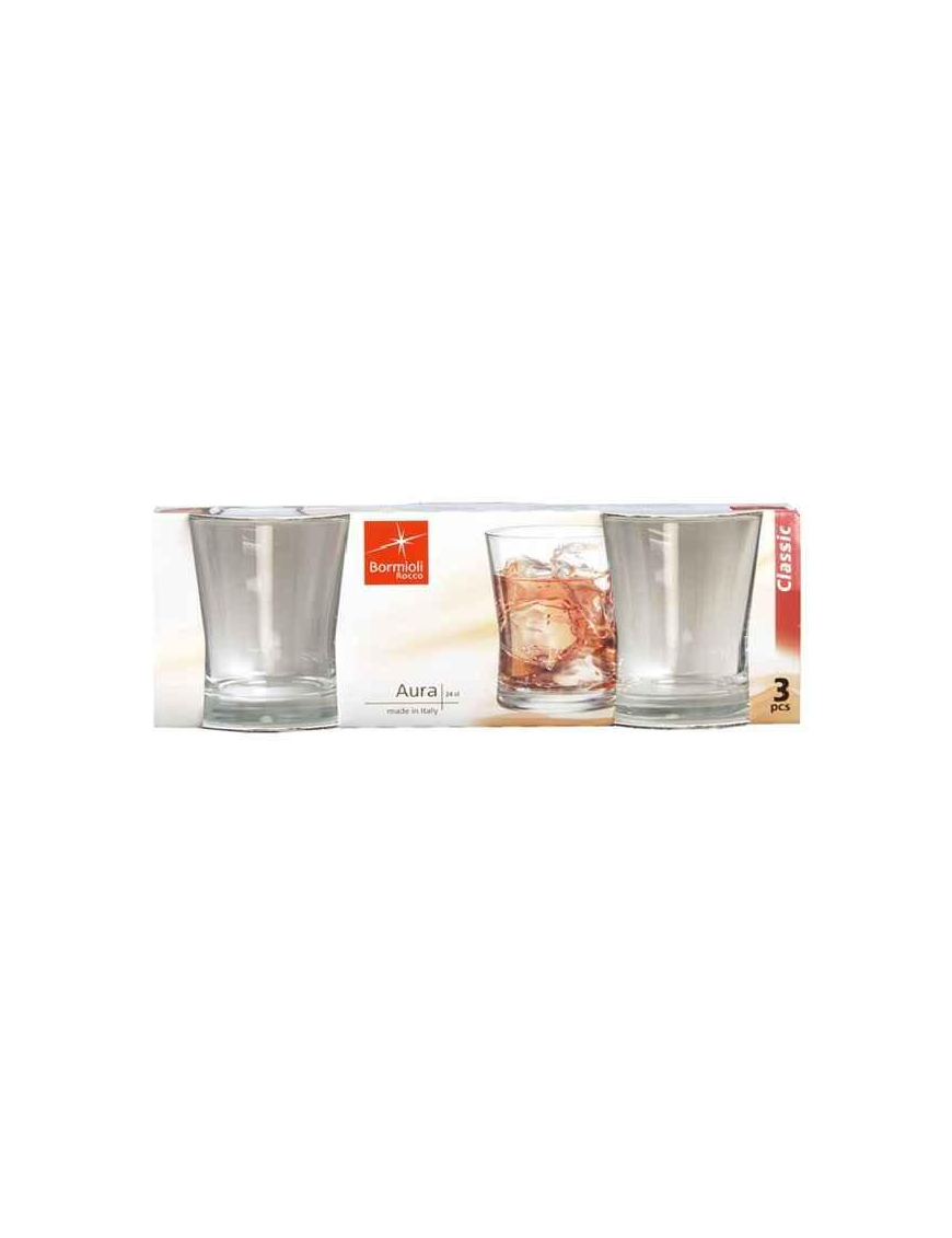 AURA WINE GLASSES 24cl 3 PIECES