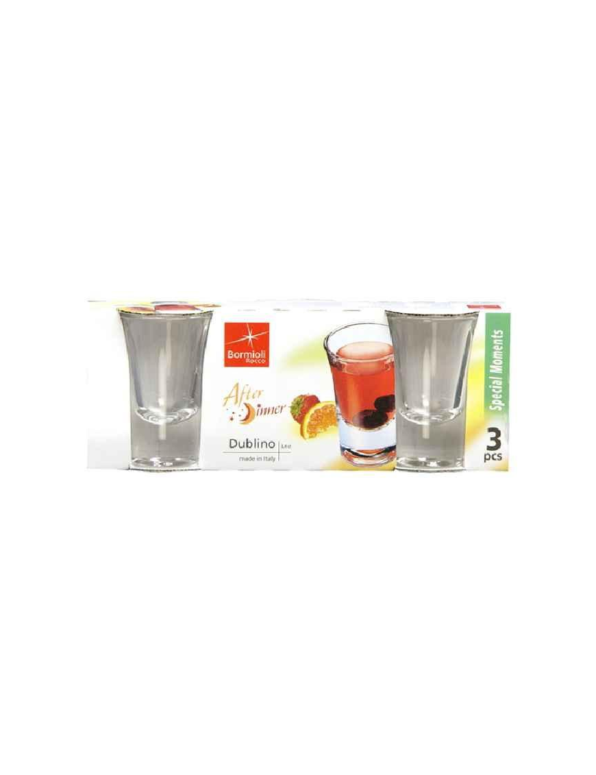 DUBLIN 3cl GLASS 3 PIECES