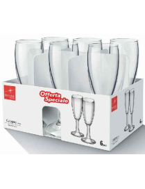 CALYPSO FLUTE GLASSES 11.3cl VC6 PROMO