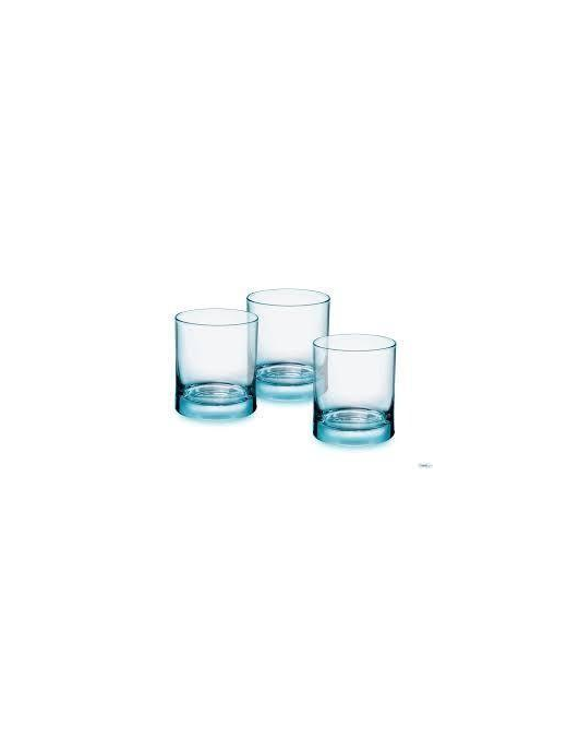 IRIDE ACQUA BICCHIERE AZZURRO 25cl 3 PEZZI