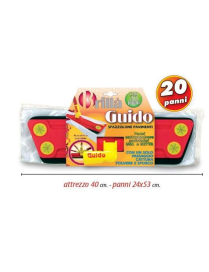 GUIDO FLOOR BRUSH WITH 20 VELINE CLOTHS