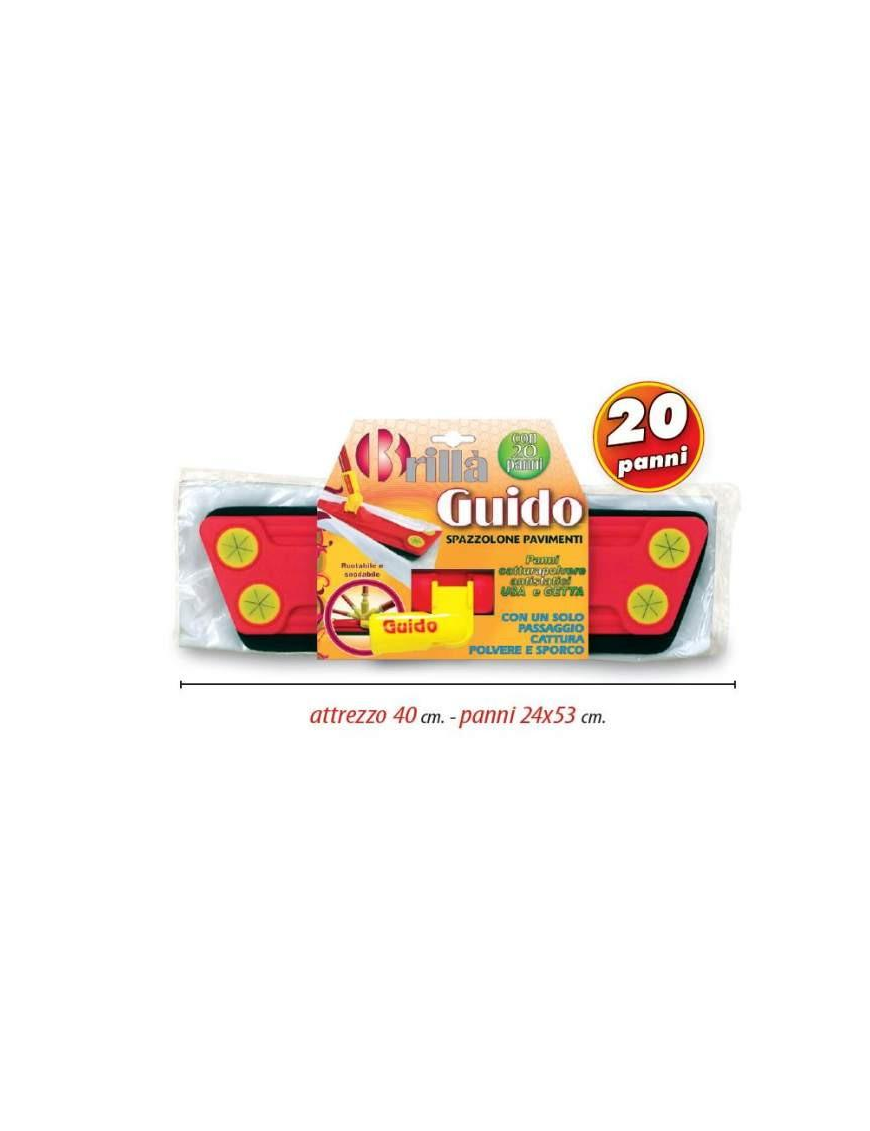 GUIDO FLOOR BRUSH WITH 20 VELINE CLOTHS