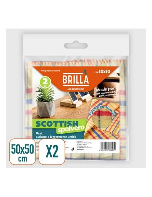 SCOTTISH DUST CLOTHS 2 pieces 50X50