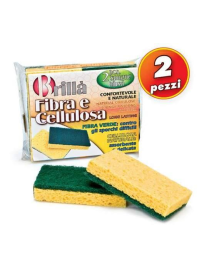 SPUGNA FIBRA E CELLULOSA  2  pezzi