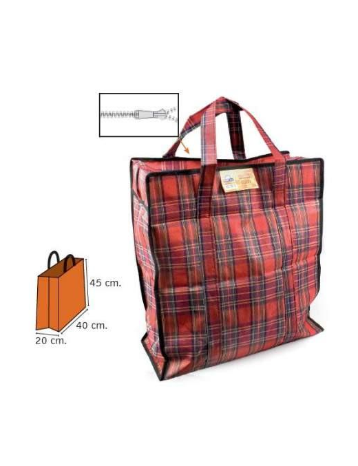 BORSA SPESA DE LUXE CON CERNIERA