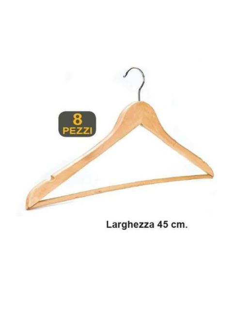 WOOD FAMILY CLOTH HANGER 8 pieces