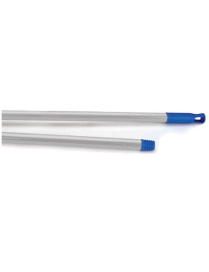 CHROME PLASTIC-COATED METAL HANDLE 1.5m
