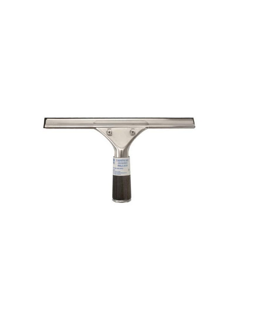 STAINLESS STEEL SQUEEGEE - 25 CM WITH SPRING HANDLE
