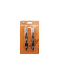 LINEA BRICO  GANCI ADESIVI 6 pezzi 1,5x3cm