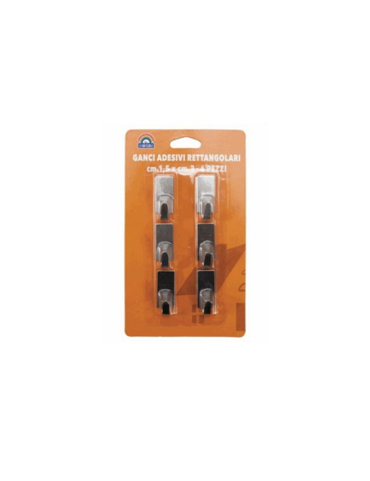 LINEA BRICO  GANCI ADESIVI 6 pezzi 1,5x3cm