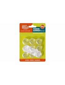 LINEA BRICO  PIEDINI ANTIURTO 9 pezzi
