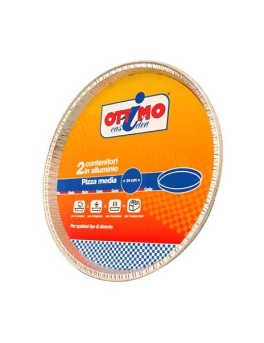 EXCELLENT MEDIUM ALUMINUM PIZZA TRAYS 2 PIECES
