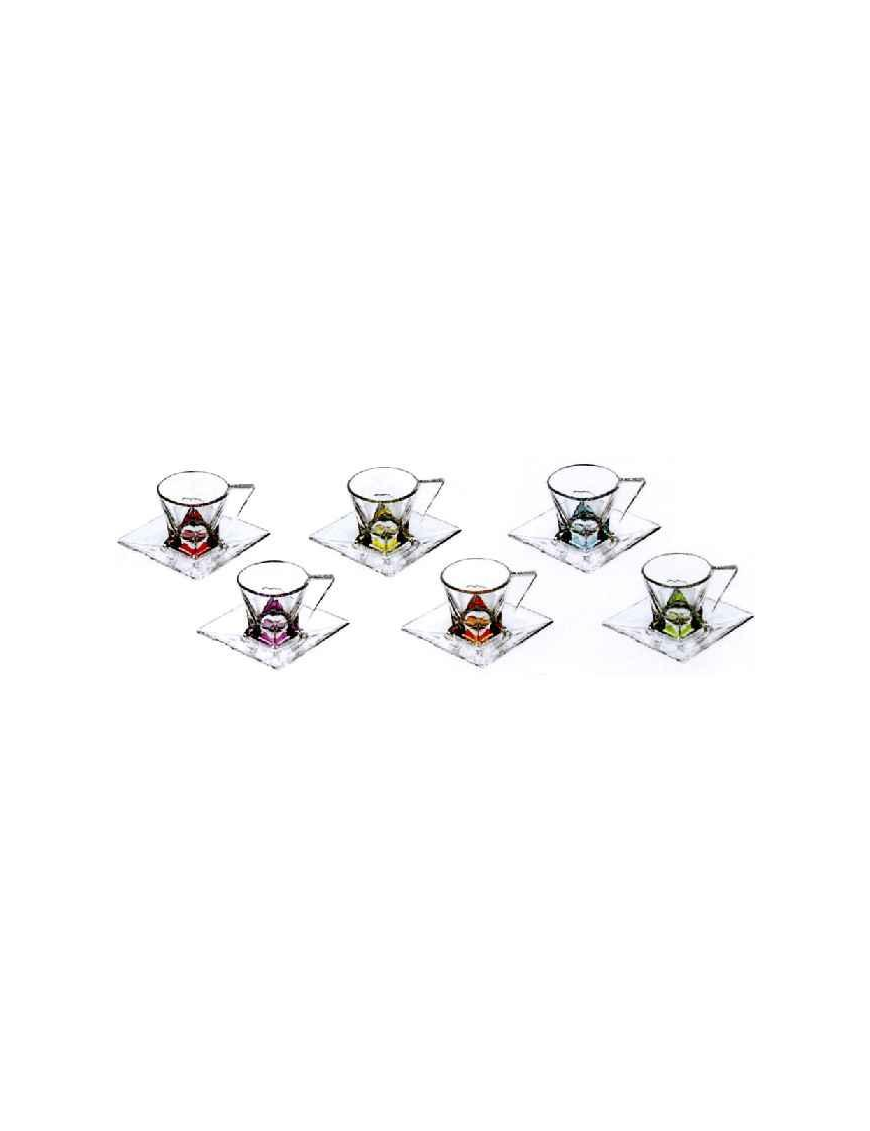 FUSION COLOUR TAZZINE+PIATTINO 6 PEZZI