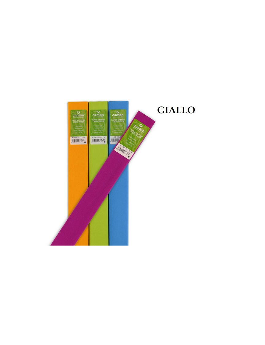 CARTA CRESPA 50x250cm GIALLO