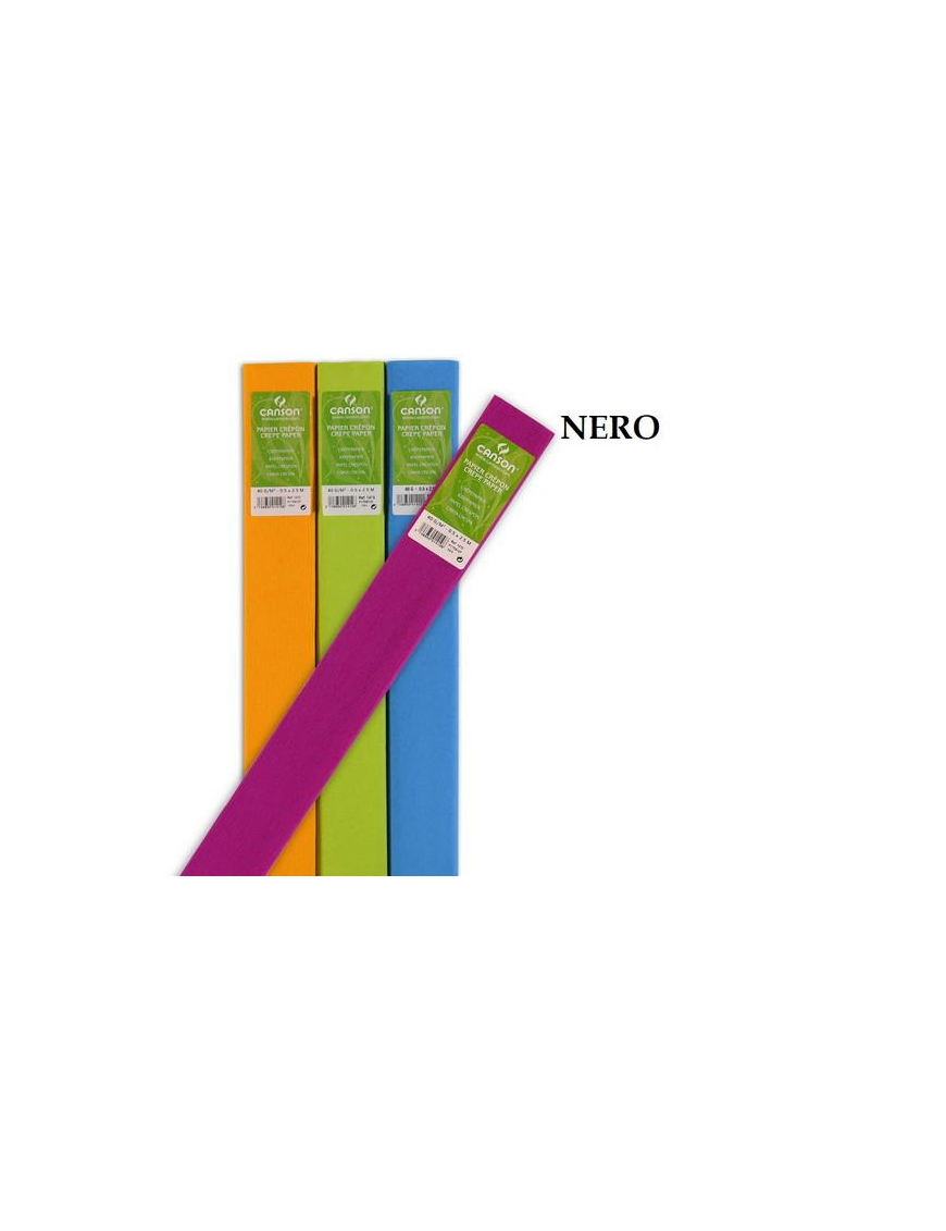 CARTA CRESPA 50x250cm NERO