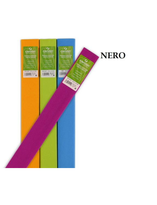 CARTA CRESPA 50x250cm NERO