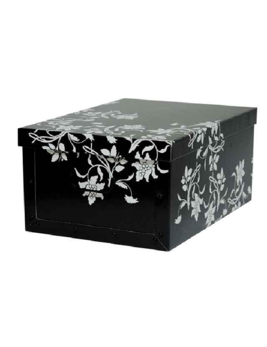 BLACK BAROQUE CASE 52x40x25 CENTIMETERS