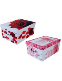 ROSES RED/PINK BAG 52x40x25 CENTIMETERS