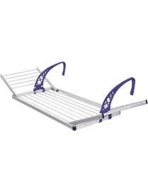 ALUMINUM BALCONY CLOTHING RACK WITH 10 METERS WINGS, TRILLY