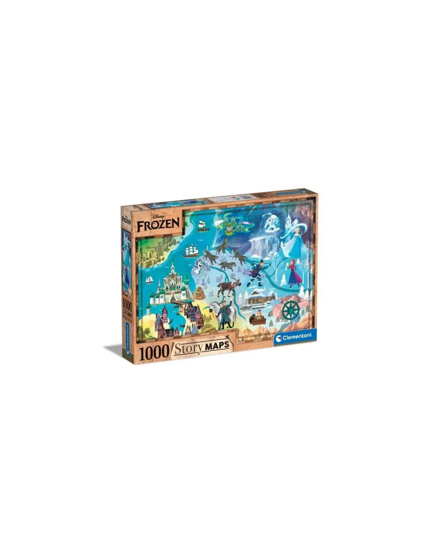 PUZZLE 1000 PIECES. FROZEN MAPS