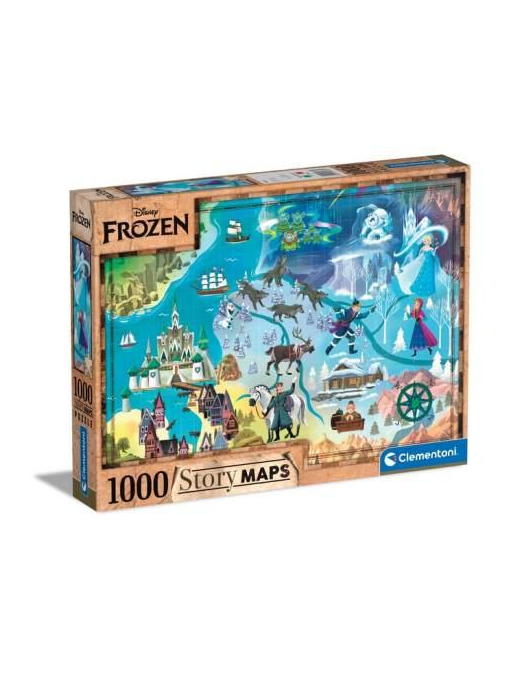 PUZZLE 1000 PIECES. FROZEN MAPS