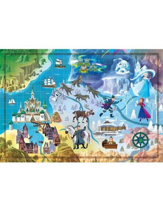 PUZZLE 1000 PIECES. FROZEN MAPS