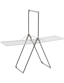 STAND CLOTHING RACK IN ALUMINUM AND STAINLESS STEEL 20+10 METERS 210x69 CENTIMETERS