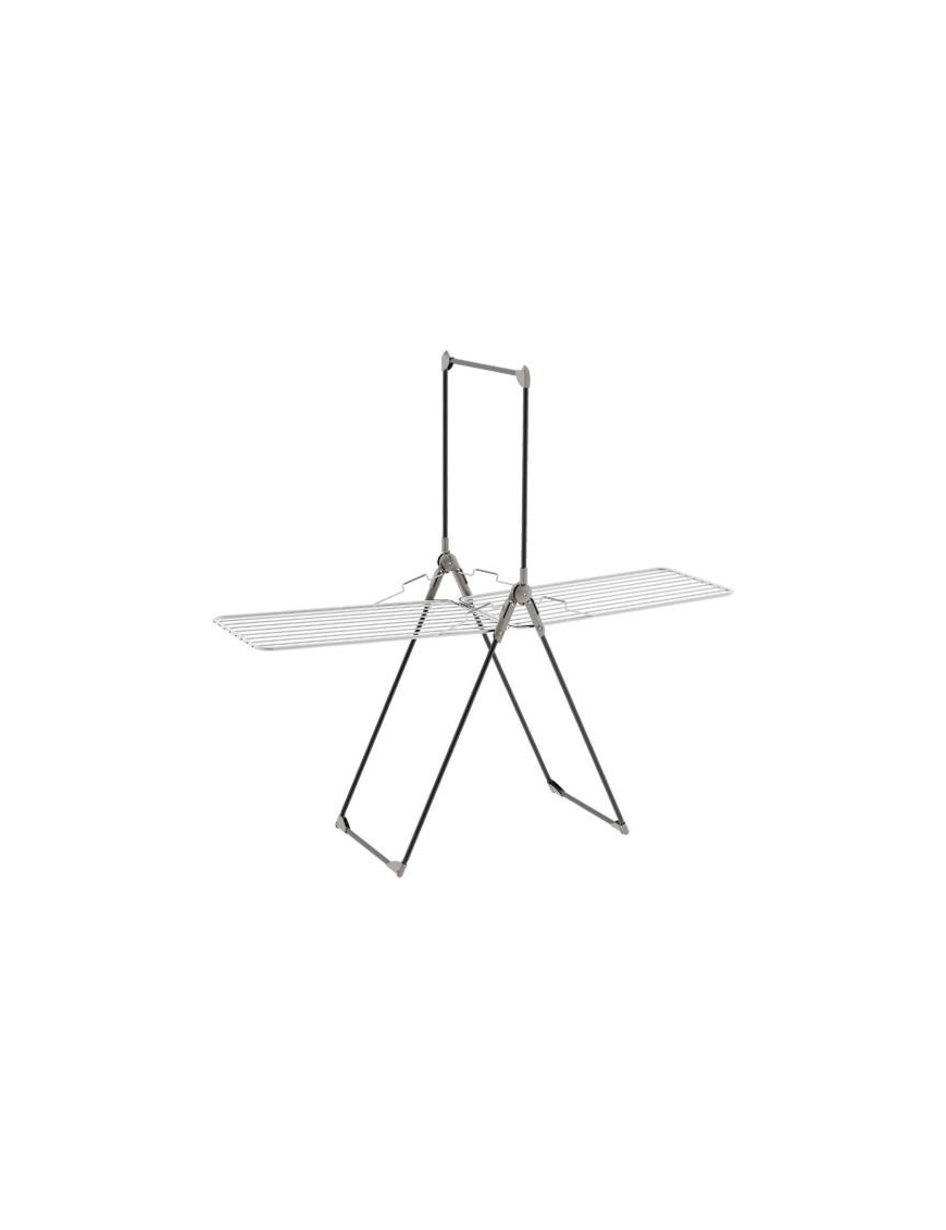 STENDIBIANCHERIA A CAVALLETTO IN ALLUMINIO E ACCIAIO INOX 20+10 METRI 210x69 CENTIMETRI
