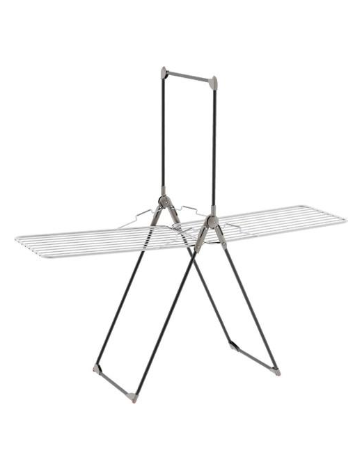 STENDIBIANCHERIA A CAVALLETTO IN ALLUMINIO E ACCIAIO INOX 20+10 METRI 210x69 CENTIMETRI