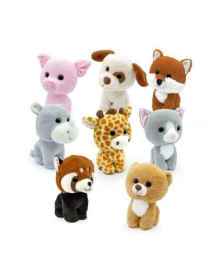 CUCCIOLI PELUCHE CON OCCHIONI 25 CM