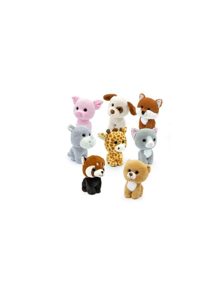 CUCCIOLI PELUCHE CON OCCHIONI 25 CM
