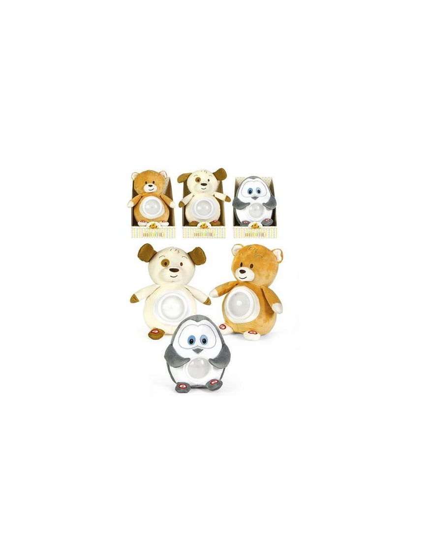L.100% COCCOLE PINGUINO/ORSO/CANE 25cm