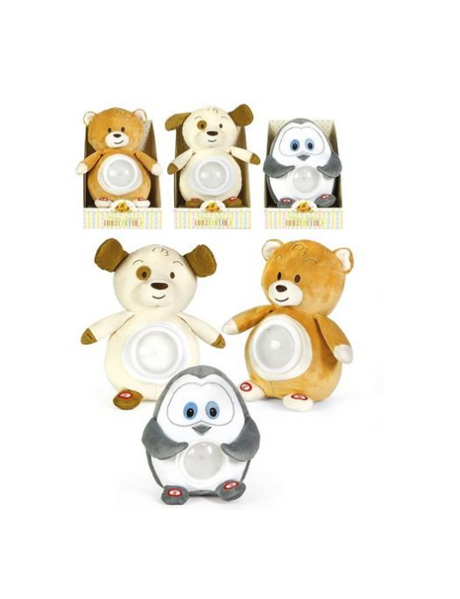 L.100% COCCOLE PINGUINO/ORSO/CANE 25cm