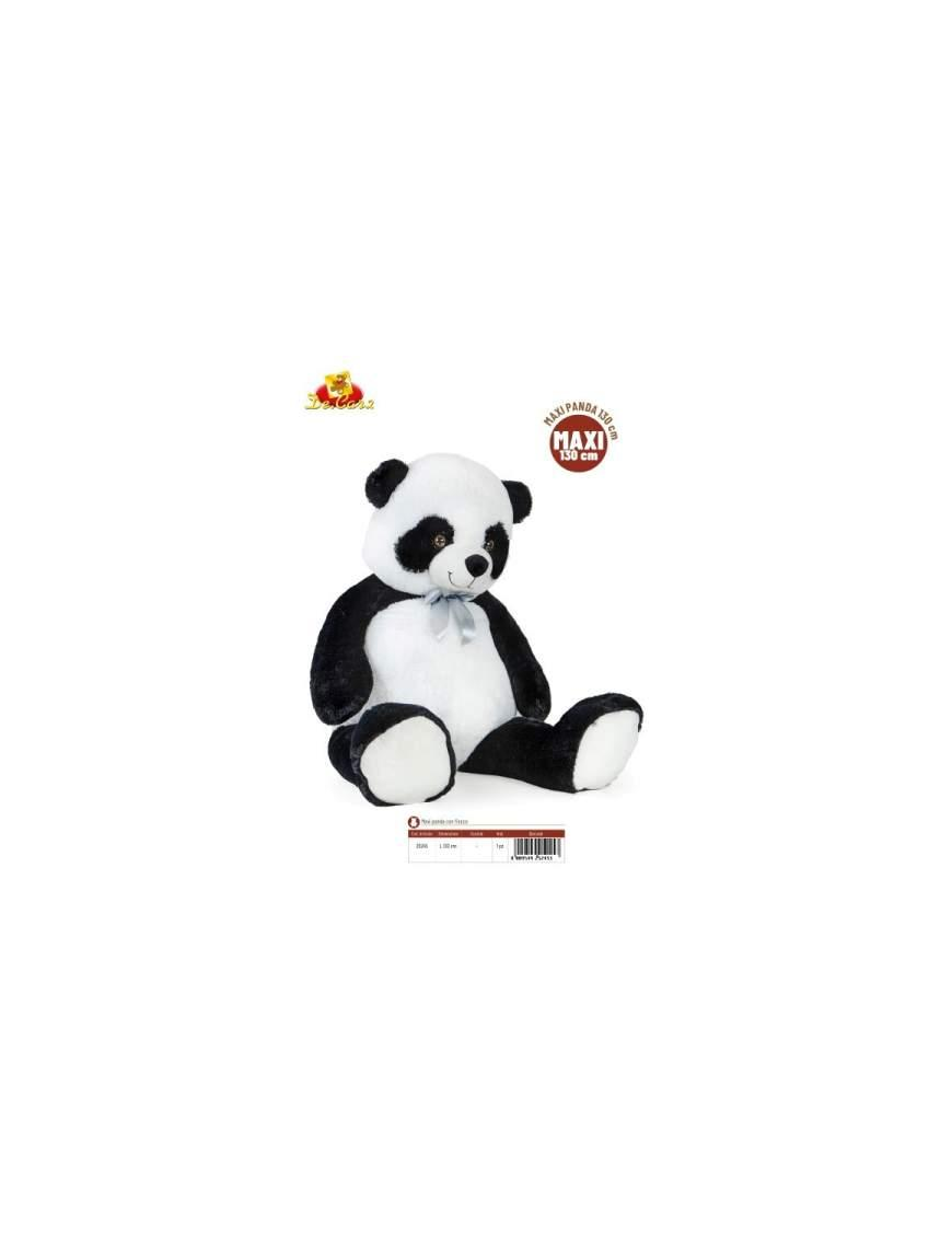 PANDA PELUCHE 130 CM CON FIOCCO