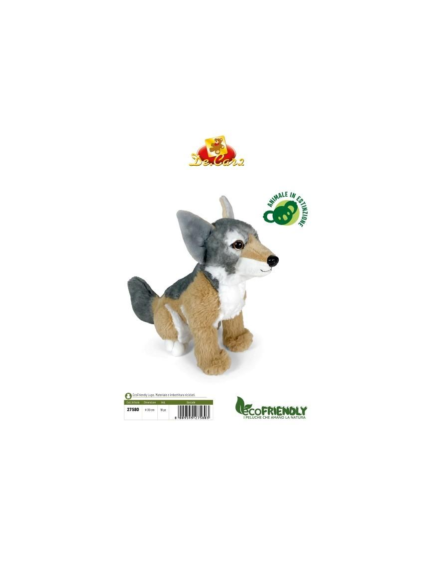 L.ECO-FRIENDLY LUPO PELUCHE 30cm  $$