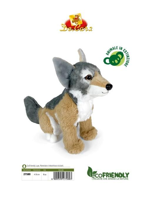 L.ECO-FRIENDLY LUPO PELUCHE 30cm  $$