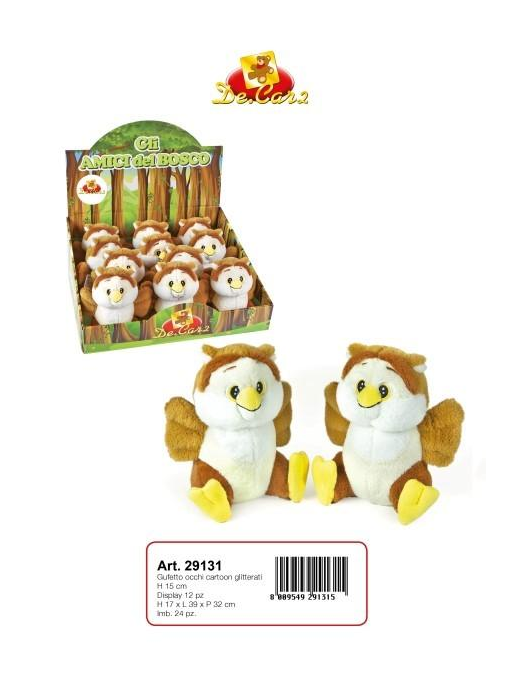 PLUSH OWL 15 CM