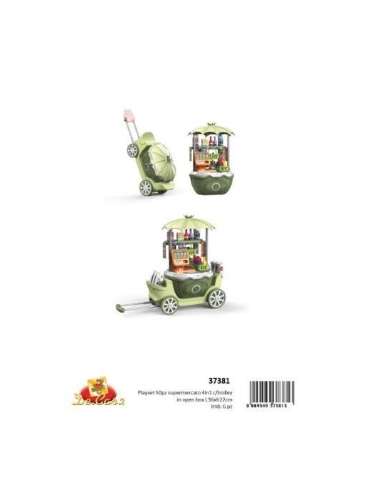 PLAYSET TROLLEY SUPERMARKET 50pz  $$