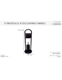 NERO PIANTANA PORTA ROTOLO+SCOPINO