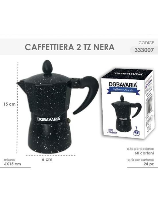 BLACK COFFEE POT 2 CUPS