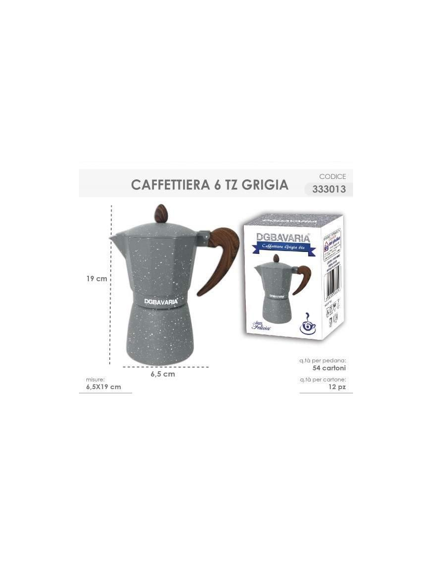 GRAY COFFEE POT 6 CUPS