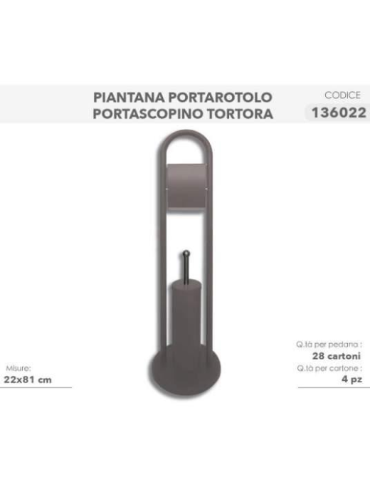 TORTORA PIANTANA PORTA ROTOLO+SCOPINO