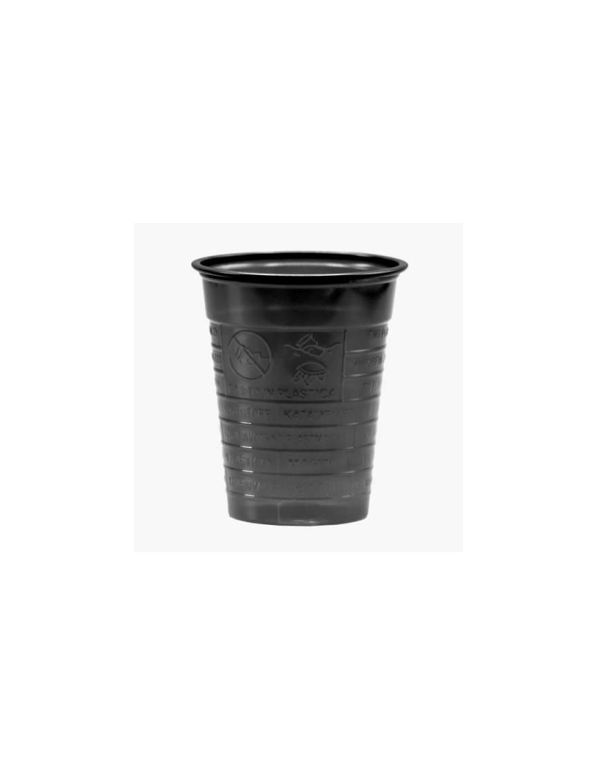 BLACK GLASSES 200 ML 50 PIECES