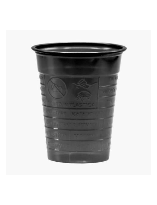 BLACK GLASSES 200 ML 50 PIECES