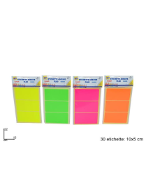 ETICHETTE ADESIVE FLUO 30 PEZZI
