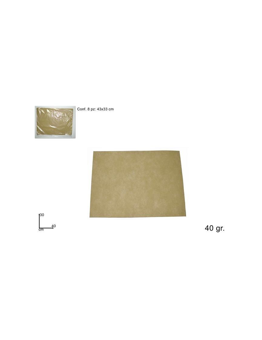TNT PLACEMAT 30x40 CENTIMETERS 8 PIECES HAZELNUT
